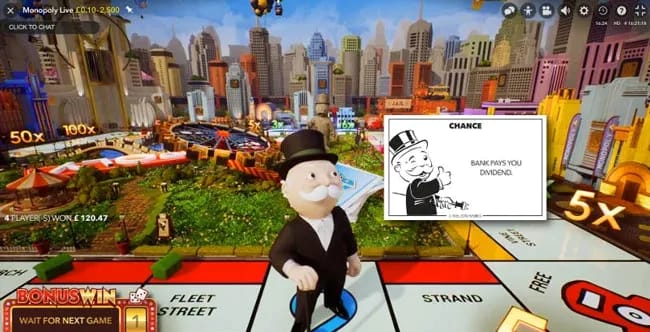 Gambling review site - Monopoly Live